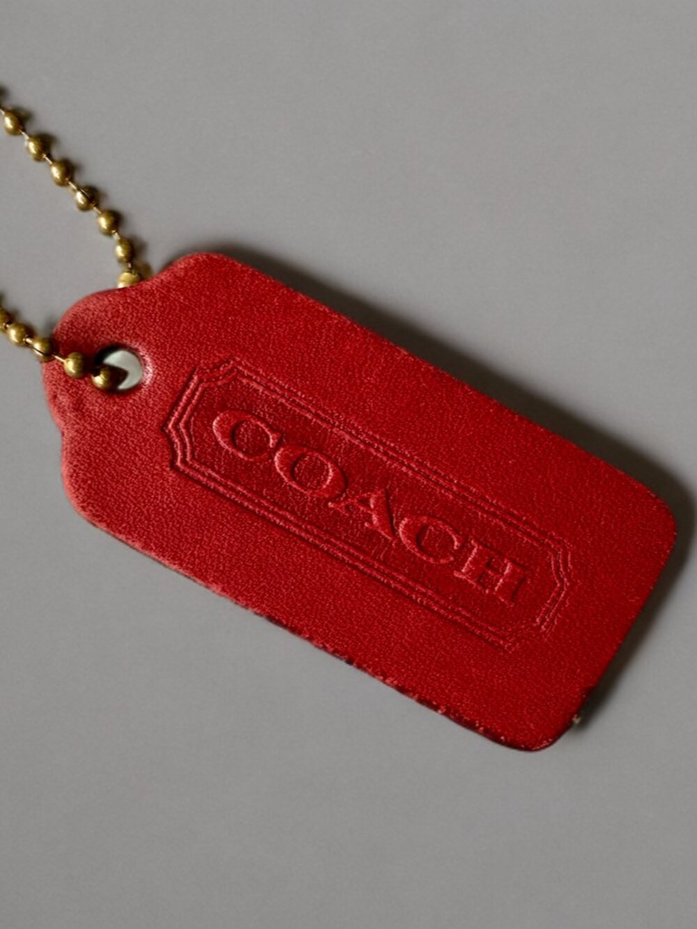 Vintage Coach Red Leather Skinny Case with Hangtag - Picture 5 of 6